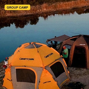 Double Layer waterproof family camping <b>tent</b> spacious dome <b>tent</b> easy setup four season outdoor <b>large</b> <b>tent</b> durable fiberglass - Product Image 5