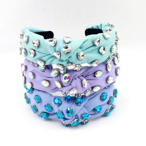 Sogno di moda AB cristalli per bambini fascia Frozen <span class=keywords><strong>con</strong></span> fiocco di pizzo accessorio per capelli per bambine Designer AB cristalli fascia - Product Image 4