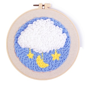 Kit de broderie au point de croix DIY en coton 2026, motif fusée personnalisé, kit de point d'aiguille fait main - Product Image 1