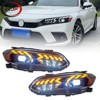 CZJF Auto Parts Modifié Phare Led Phare Assemblage Lampe Avant pour Honda Civic 11th Gen 2022 2023 2024