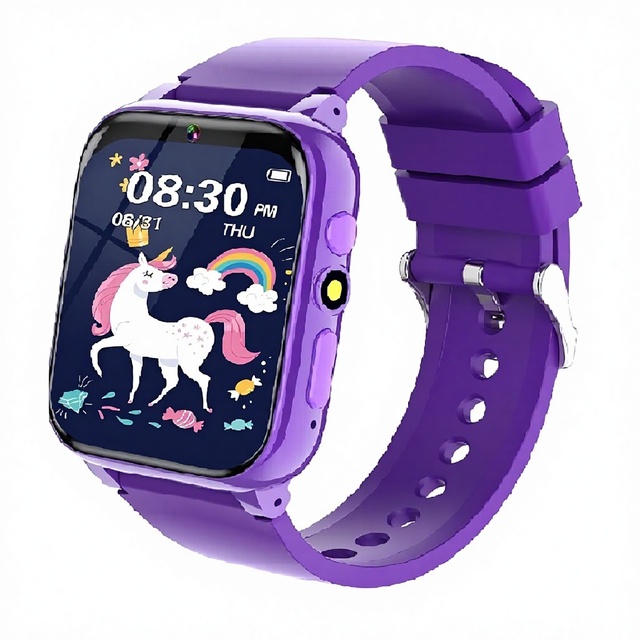 Children's Smart Watch Gift for Ages 4-12 with 26 Games Touch Screen Camera Music 580mAh Battery 10m Range