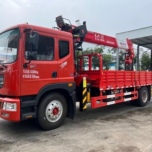 Camion grue Dongfeng 4x2, grue télescopique de 8 tonnes, hauteur de levage maximale de 15 mètres, plateau de 6 mètres, garantie internationale - Product Image 4