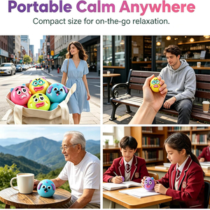 Juguetes Sensoriales Antiestrés Smushers Squishy, Lindos y Divertidos, Fáciles <span class=keywords><strong>de</strong></span> Apretar, con Caras Intercambiables, Accesorio Divertido para el Escritorio, para Niños - Product Image 3
