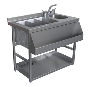 Barra de Bar Personalizada de Acero Inoxidable Resistente VK, Estilo Contemporáneo, de Grado Comercial, para Cafetería, Bar o Restaurante - Product Image 2