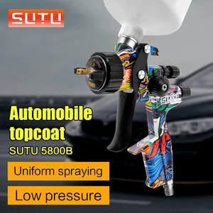 Le pistolet de pulvérisation HVLP 5800 convient à <span class=keywords><strong>la</strong></span> réparation automobile avec une uniformité d'atomisation élevée de 1,3/1,4/1,7/2,0/2,5 mm - Product Image 2