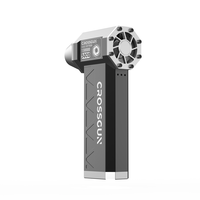 CROSSGUN X7 Mini ventilateur industriel 130000 tr/min Puissant Turbopropulseur électrique portable tout en aluminium Batterie double 2500 mAh 250 mph