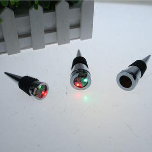 Led <b>Wine</b> Bottle <b>Stopper</b> Zinc Alloy Silicone Flashing Luminous For Champagne And <b>Wine</b> - Product Image 1