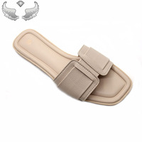 Sandales plates pour femmes, légères et confortables, à semelle souple, vente en gros, sandales décontractées pour femmes, sandales respirantes pour femmes