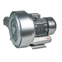 2.2kw haute pression vortex pompe à air ventilateur régénératif 3hp double étage vortex anneau ventilateur eaux usées et eaux usées