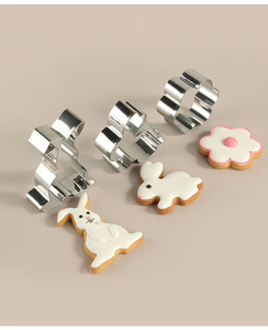 Tagliabiscotti a Forma di Coniglio in Acciaio Inox per Pasqua, Utensili per Biscotti Fatti a Mano, Stampo per Torte Fai-da-Te - Product Image 3