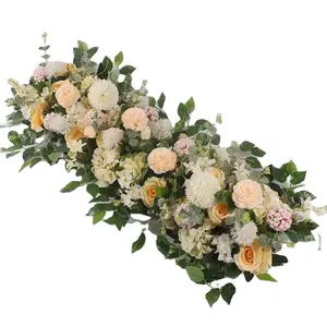 Fournisseur d'usine Nouveau produit Belles fleurs artificielles 100*100cm pour la décoration de mariage