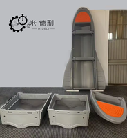 Nouveau bateau de pêche commercial pliable portable en polyéthylène de haute qualité, mini-bateau à moteur MIDELI