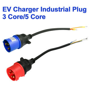 Slocable TUV 3PIN 16A 250V H07BZ5-F 11mm diamètre 0.6m longueur sans détection de température <span class=keywords><strong>prise</strong></span> industrielle européenne - Product Image 2