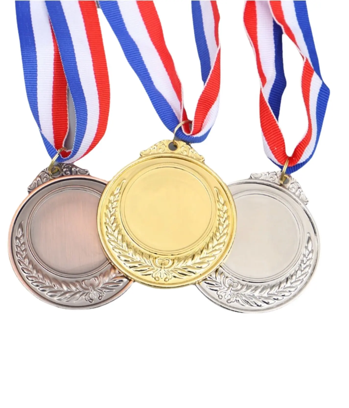 Gold Silver Bronze Zinc Alloy Sports Award Prizes Metal Medal Custom