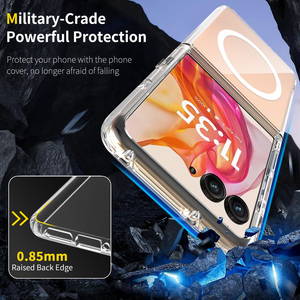 Tùy Chỉnh Rõ Ràng Lai 2.0 Mm Độ Dày PC Điện Thoại Di Động Trường Hợp Cho Moto Razr 60 Siêu Razr 40 Siêu 50 Tinh Thể Trong Suốt - Product Image 6