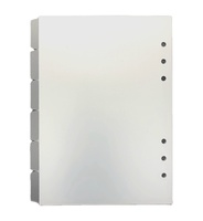 En Stock A5 Taille Vierge Givré PP 6 Onglet Diviseur 6 Trous Classeur Diviseur Pages pour Notebook Journal Agenda Planificateur Mémo Bloc-Notes