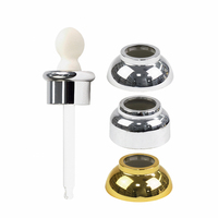 Flacon compte-gouttes en verre design pour cosmétiques, huiles essentielles, soins de la peau, emballage de soins personnels, avec bouchon sécurité enfant transparent, pour sérum, plusieurs formats
