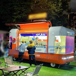 Remorque alimentaire mobile électrique à vendre - Couleur personnalisable, structure en acier Q235B, chariot de restauration rapide à 4 roues et camion-buffet - Product Image 5