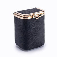 Nouveau portefeuille en cuir de vachette pleine fleur à fermeture ouverte avec miroir, organisateur unisexe haut de gamme, porte-monnaie portable et compact