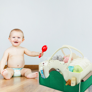 Organizador de Fraldas para Bebês em Feltro, Portátil, Dobrável, Ecológico, Durável, Bolsa de Armazenamento para Troca de Fraldas em Viagens - Product Image 6