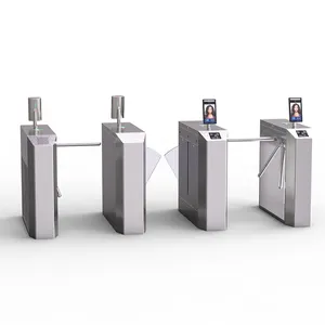 High Quality SUS304 FRID Card Reader Flap Turnstile Gate Flap Barrier Turnstile Gate Automatic Flap Turnstiles Manufacturer