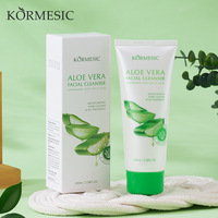 Nettoyant visage à l'aloe vera, nettoyant et hydratant, 100 ml, protecteur, doux pour la peau, rafraîchissant, non desséchant, mousse riche