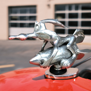 Adorno para Capó de Coche, Diseño de Cohete/Atirador de <span class=keywords><strong>Dibujos</strong></span> <span class=keywords><strong>Animados</strong></span>, Decoración Metálica para Capó, Accesorios para la Mayoría de los Tipos de Coches - Product Image 2
