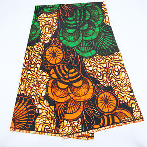 ผ้าฝ้าย100% ผ้าพิมพ์ลายขี้ผึ้งแอฟริกันผ้าทอจากผ้าทอชาวฮอลแลนด์ผ้าปอปลินเนื้อเรียบน้ำหนักเบา - Product Image 4