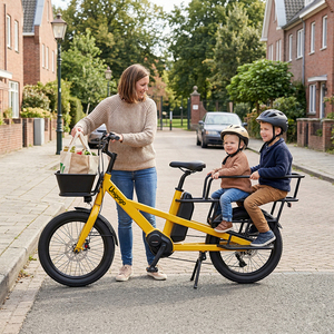 <span class=keywords><strong>Vélo</strong></span> <span class=keywords><strong>cargo</strong></span> <span class=keywords><strong>électrique</strong></span> Unigogo N9, <span class=keywords><strong>vélo</strong></span> utilitaire familial avec siège arrière pour enfants, panier avant, <span class=keywords><strong>transport</strong></span> urbain multi-usages - Product Image 1
