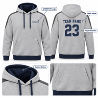 Hoodie Tim Klasik Kustom, Hoodie Tim, Sweatshirt Latihan Klub Olahraga, Pakaian Tim OEM