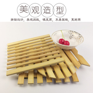 Manteles individuales creativos, alfombrillas aislantes del calor, protectores de platos, alfombrillas anti-escaldaduras para el hogar, posavasos de madera huecos. - Product Image 3
