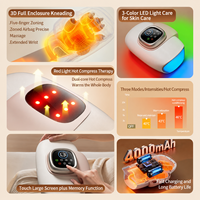 Nuevo Masajeador Eléctrico Inalámbrico de Mano 2025 con Calor y Compresión, Masaje de Muñeca y Dedos con Luz para una Mano Hermosa