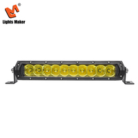 LML-H7050B Barre lumineuse LED simple rangée 11,8 pouces 50W, phare de travail tout-terrain 10-30V IP67 étanche à faisceau combiné pour camion et SUV