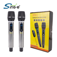 micro karaoké sans fil ZQS-2M506 avec lumières rvb et affichage numérique son Hi-Fi rechargeable pour le chant à la maison