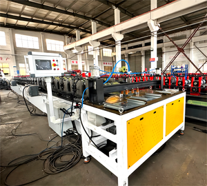 Máquina perfiladora de paneles de puerta de garaje seccional de acero galvanizado ajustable en ancho de 11-28 pulgadas, tipo Flatline Slimline Glacier - Product Image 2