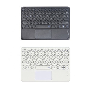 Desmontable recargable mini <span class=keywords><strong>Bluetooth</strong></span> inalámbrico teclado Tablet funda con <span class=keywords><strong>touchpad</strong></span> teclas redondas para iPad 10,2 10,5 10,9 11 pulgadas - Product Image 6