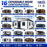 Casa Prefabricada Expandible en Contenedor de 20, 30 y 40 Pies, Lista para Enviar, con Baño, Vivienda Prefabricada Móvil, Casa Portátil