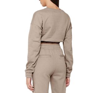 Chaqueta Deportiva para Mujer al por Mayor, Sudadera con Cordón Elástico, Manga Larga, Sudadera con Capucha para Yoga, Deporte, Entrenamiento, Sudadera Corta para Mujer - Product Image 3