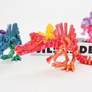 Modelo de Juguete de Dinosaurio Impreso en 3D, Material PLA Ecológico, Adorno Simple, Regalo Colorido, Decoración de Animales Activos - Product Image 5
