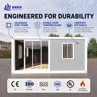 Maison préfabriquée de haute qualité, couleur personnalisable, avec une bonne luminosité naturelle, idéale pour bureau de chantier et hébergement temporaire