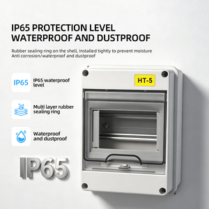 Boîtier de distribution étanche IP65 pour montage en surface en ABS/PC, boîtes électriques extérieures ESON HT - Product Image 4