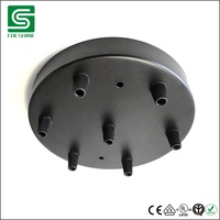 Base de lampe led en métal, baldaquin de lampe, plafond en rose