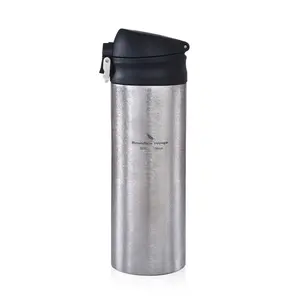 Bottiglia di titanio di Thermos della tazza durevole battericida ultraleggera di lusso senza limiti della tazza di vuoto di viaggio 380ml con la superficie del diamante