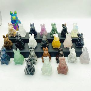 Cristalli naturali intagliati a mano all'ingrosso pietra curativa pietra preziosa gufo di cristallo sculture di animali carini per regali di decorazioni per la casa - Product Image 2