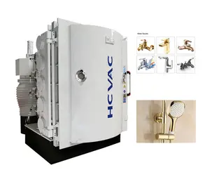 HCVAC popular multi arc spraying vacuum coating machine for hardware tableware bathroom sanitary sink small metal furniture