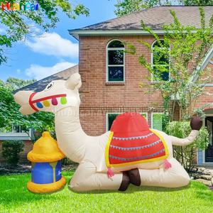 Vente chaude Ramadan Décoration Gonflable <span class=keywords><strong>Camel</strong></span> OEM Festival Gonflable Personnalisé avec Lumière LED Prix Usine Modèle Gonflable - Product Image 1