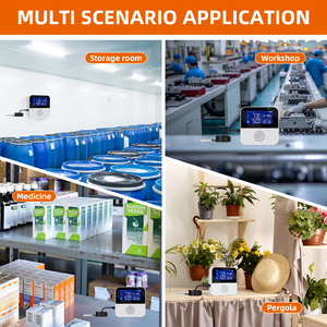 ANGUS Tuya WiFi <span class=keywords><strong>เซ็นเซอร์</strong></span>วัดอุณหภูมิและความชื้นอัจฉริยะสำหรับบ้าน พร้อมจอแสดงผลสี สถานีตรวจอากาศดิจิทัล พร้อมหัววัดกันน้ำภายนอก - Product Image 5