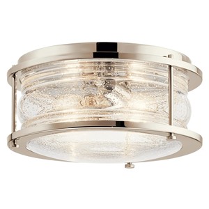 Chrome & Clear Glass Circular <b>Modern</b> Flush Mount <b>Ceiling</b> <b>Light</b> | <b>Modern</b> Lighting for Hotel Leisure Area & Office Space - Product Image 6