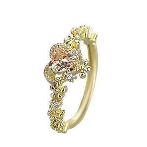 Anello Floreale Q769 da Donna con Zirconia Cubica Ovale e Incastonatura Pavé, Gioiello di Moda per Matrimonio - Product Image 5