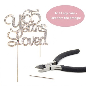 Oro rosa Glitter Ciao 65 Cake Topper-Cheer per 65th Anni-65 e Favoloso Cake Topper-65th di compleanno/Anniversario di Matrimonio - Product Image 6